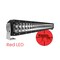 Black Oak Led Black Oak 30in Curved Double Row Red LED Predator Hunting Light Bar-Combo Optics - Black Housing - 30CR-D3OS - alternate 2